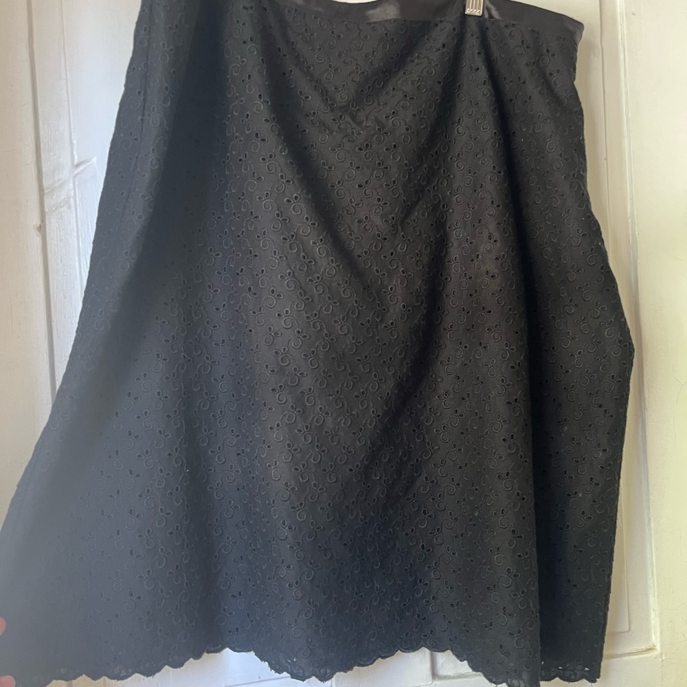 Margaux A LINE eyelet skirt